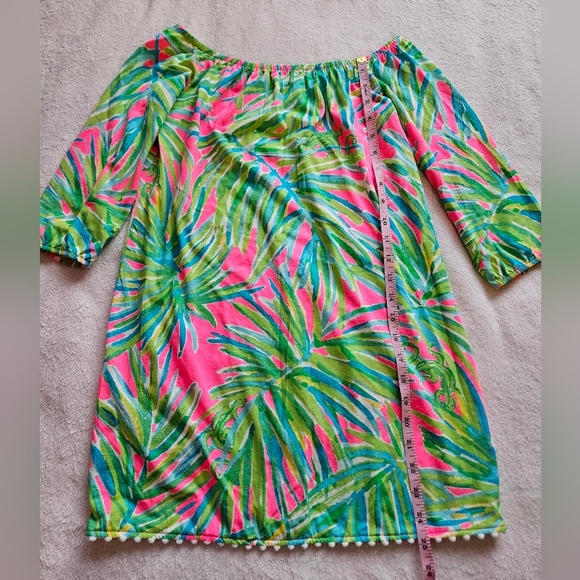 Lilly Pulitzer Girls Mini Enna Off- Shoulder Dress L(8-10) - Picture 3 of 7